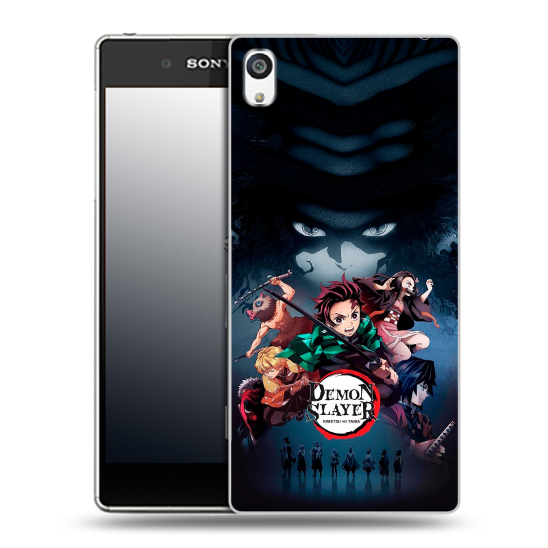 Пластиковый чехол на Sony Xperia E5 с принтом Demon Slayer Клинок рассекающий демонов Пластиковый чехол на Sony Xperia E5 с принтом Demon Slayer Клинок рассекающий демонов