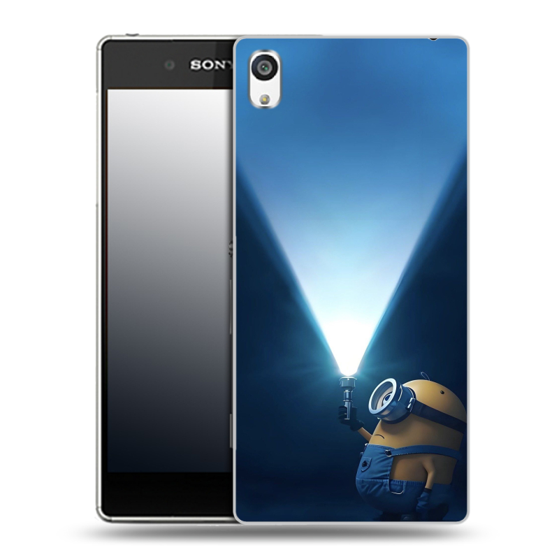 Пластиковый чехол на Sony Xperia E5 с принтом Миньоны Пластиковый чехол на Sony Xperia E5 с принтом Миньоны