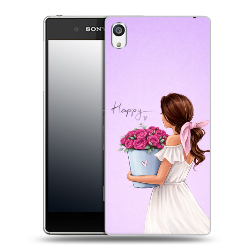 Пластиковый чехол на Sony Xperia E5 с принтом женский Пластиковый чехол на Sony Xperia E5 с принтом женский