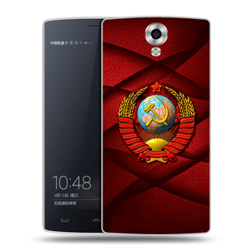 Силиконовый чехол на Homtom HT7 с принтом Герб СССР