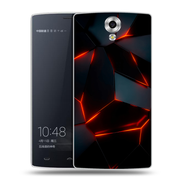 Силиконовый чехол на Homtom HT7 с принтом Яркие абстракции
