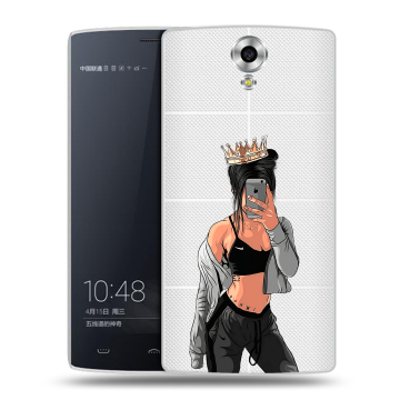 Силиконовый чехол на Homtom HT7 с принтом Женские принты