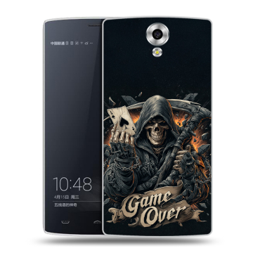 Силиконовый чехол на Homtom HT7 с принтом Скелет карты