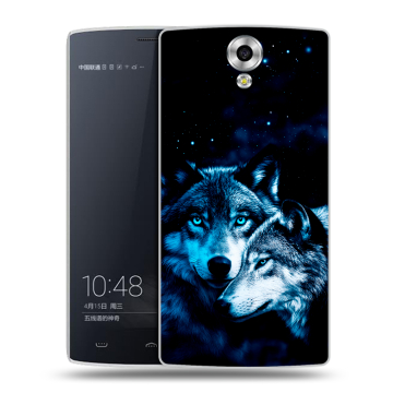 Силиконовый чехол на Homtom HT7 с принтом Волки