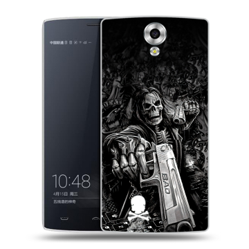 Силиконовый чехол на Homtom HT7 с принтом Скелет