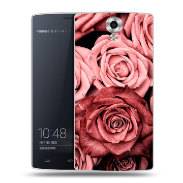Силиконовый чехол на Homtom HT7 с принтом Цветы розы