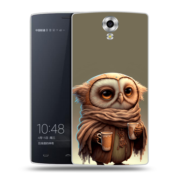 Силиконовый чехол на Homtom HT7 с принтом Сова