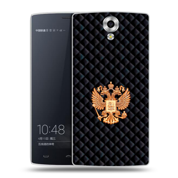 Силиконовый чехол на Homtom HT7 с принтом Герб России принт