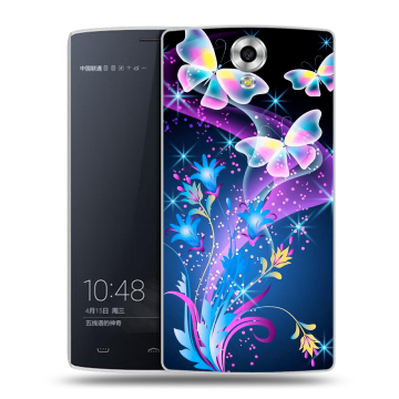 Силиконовый чехол на Homtom HT7 с принтом Бабочки Силиконовый чехол на Homtom HT7 с принтом Бабочки
