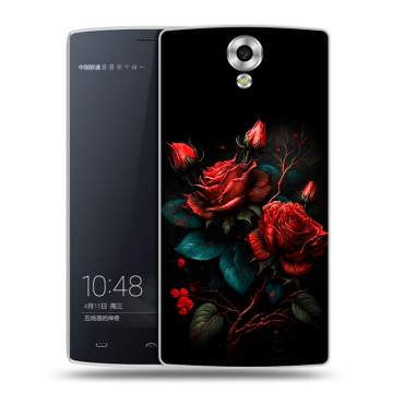 Силиконовый чехол на Homtom HT7 с принтом Розы красные