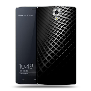 Силиконовый чехол на Homtom HT7 с принтом Текстура металла