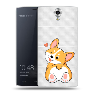 Силиконовый чехол на Homtom HT7 с принтом Корги Силиконовый чехол на Homtom HT7 с принтом Корги