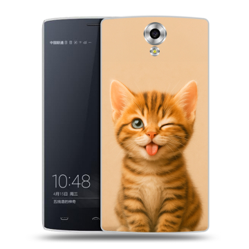 Силиконовый чехол на Homtom HT7 с принтом котенок Силиконовый чехол на Homtom HT7 с принтом котенок