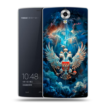 Силиконовый чехол на Homtom HT7 с принтом Герб флаг России Силиконовый чехол на Homtom HT7 с принтом Герб флаг России