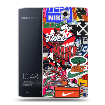 Силиконовый чехол на Homtom HT7 с принтом Найк Nike яркий Силиконовый чехол на Homtom HT7 с принтом Найк Nike яркий