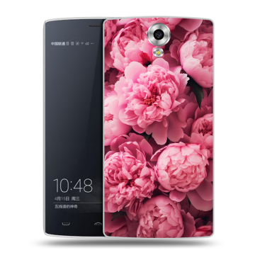 Силиконовый чехол на Homtom HT7 с принтом цветы пионы Силиконовый чехол на Homtom HT7 с принтом цветы пионы