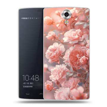Силиконовый чехол на Homtom HT7 с принтом Розовые розы Силиконовый чехол на Homtom HT7 с принтом Розовые розы