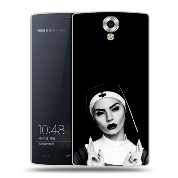 Силиконовый чехол на Homtom HT7 с принтом монашка Силиконовый чехол на Homtom HT7 с принтом монашка