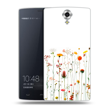 Силиконовый чехол на Homtom HT7 с принтом цветы Силиконовый чехол на Homtom HT7 с принтом цветы