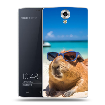 Силиконовый чехол на Homtom HT7 с принтом Капибара