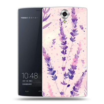 Силиконовый чехол на Homtom HT7 с принтом цветы лаванда Силиконовый чехол на Homtom HT7 с принтом цветы лаванда