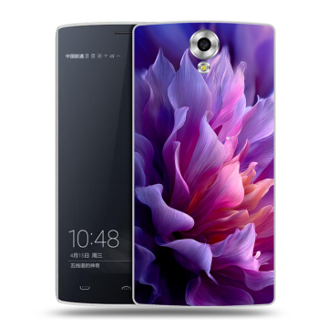Силиконовый чехол на Homtom HT7 с принтом женский цветы