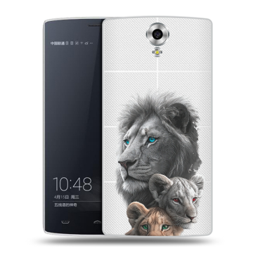 Силиконовый чехол на Homtom HT7 с принтом Львы Силиконовый чехол на Homtom HT7 с принтом Львы