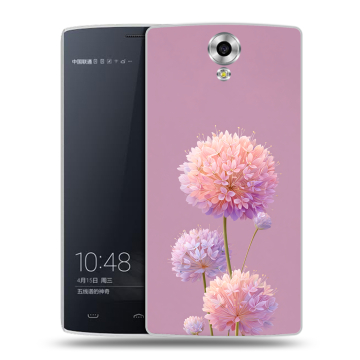 Силиконовый чехол на Homtom HT7 с принтом Цветы