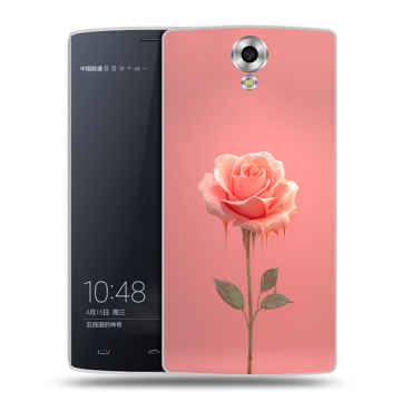 Силиконовый чехол на Homtom HT7 с принтом Розовая роза Силиконовый чехол на Homtom HT7 с принтом Розовая роза