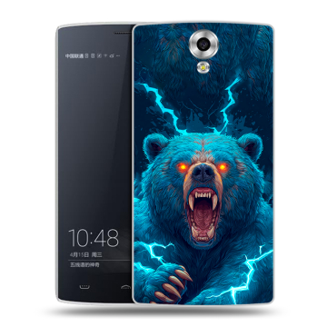 Силиконовый чехол на Homtom HT7 с принтом Медведь Силиконовый чехол на Homtom HT7 с принтом Медведь