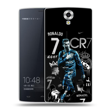 Силиконовый чехол на Homtom HT7 с принтом Реал Роналдо