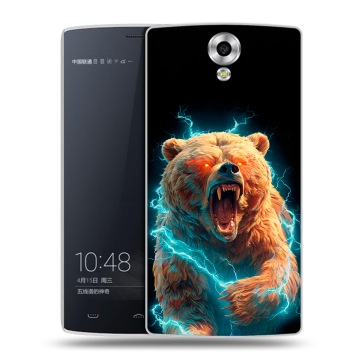 Силиконовый чехол на Homtom HT7 с принтом Медведь Силиконовый чехол на Homtom HT7 с принтом Медведь