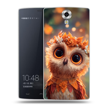 Силиконовый чехол на Homtom HT7 с принтом Милая сова