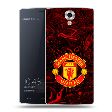 Силиконовый чехол на Homtom HT7 с принтом Manchester United