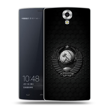 Силиконовый чехол на Homtom HT7 с принтом Герб Флаг СССР