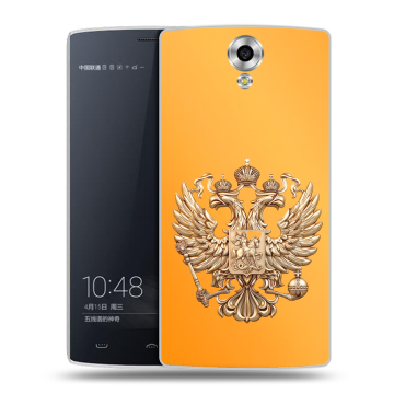 Силиконовый чехол на Homtom HT7 с принтом Герб Флаг России