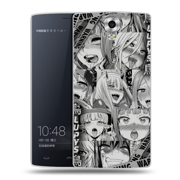 Силиконовый чехол на Homtom HT7 с принтом Ahegao Ахегао Аниме
