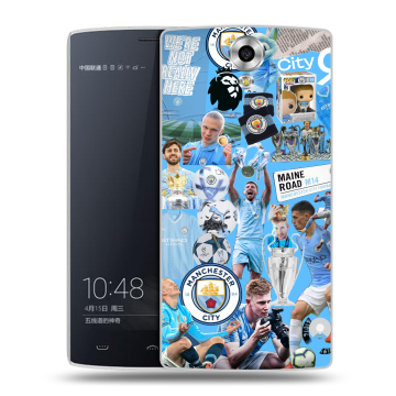 Силиконовый чехол на Homtom HT7 с принтом Man City Манчестер Сити