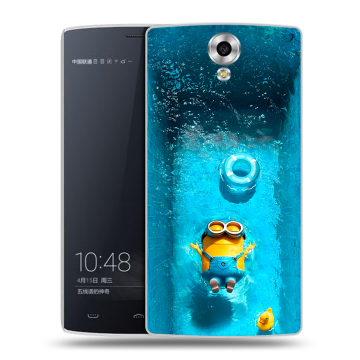 Силиконовый чехол на Homtom HT7 с принтом Миньоны