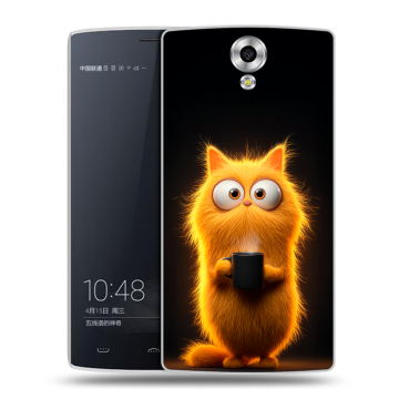 Силиконовый чехол на Homtom HT7 с принтом Смешной кот Силиконовый чехол на Homtom HT7 с принтом Смешной кот