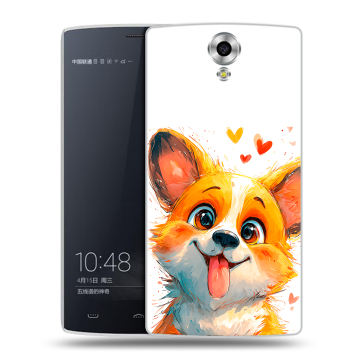 Силиконовый чехол на Homtom HT7 с принтом корги Силиконовый чехол на Homtom HT7 с принтом корги