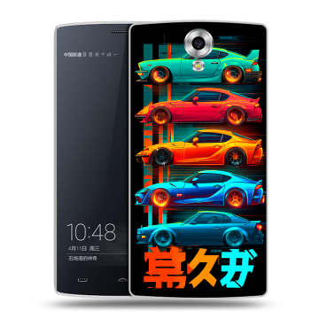Силиконовый чехол на Homtom HT7 с принтом машины тачки