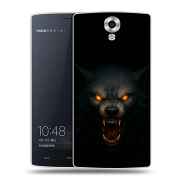 Силиконовый чехол на Homtom HT7 с принтом Волк