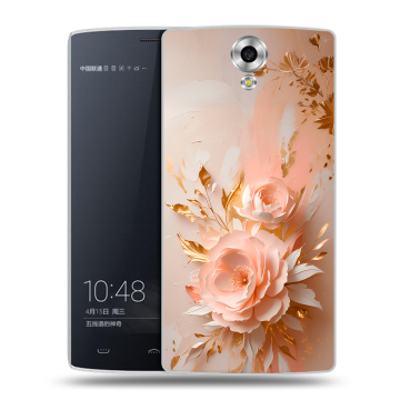 Силиконовый чехол на Homtom HT7 с принтом женский