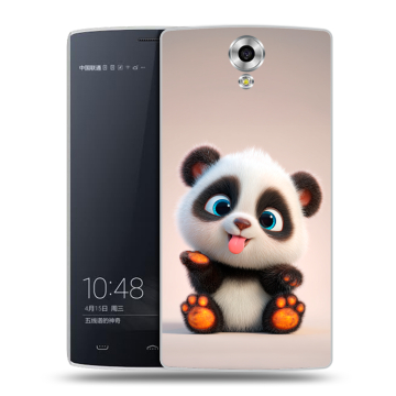 Силиконовый чехол на Homtom HT7 с принтом милая панда Силиконовый чехол на Homtom HT7 с принтом милая панда