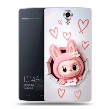 Силиконовый чехол на Homtom HT7 с принтом Labubu Лабубу