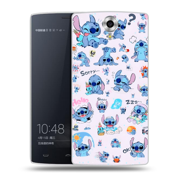 Силиконовый чехол на Homtom HT7 с принтом Лило и Стич
