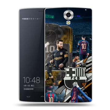 Силиконовый чехол на Homtom HT7 с принтом Messi Barcelona