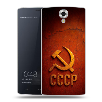 Силиконовый чехол на Homtom HT7 с принтом Флаг Герб СССР Силиконовый чехол на Homtom HT7 с принтом Флаг Герб СССР