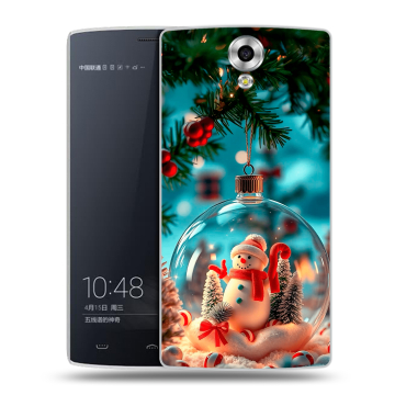 Силиконовый чехол на Homtom HT7 с принтом Новый год